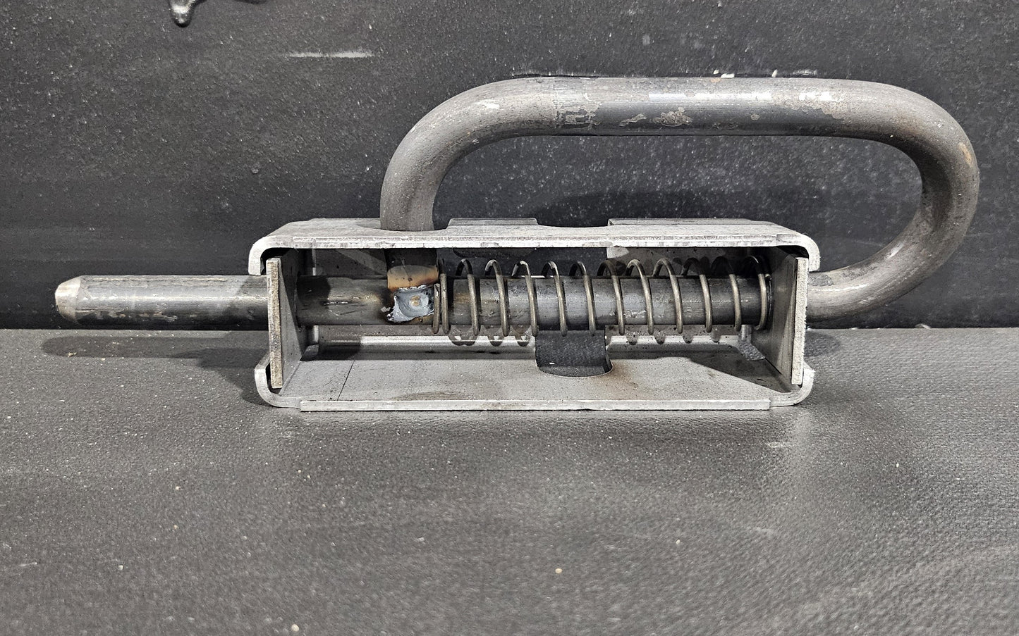Weld-On, Spring-Loaded, Gate Latch for for Utility, and Equipment Trailers