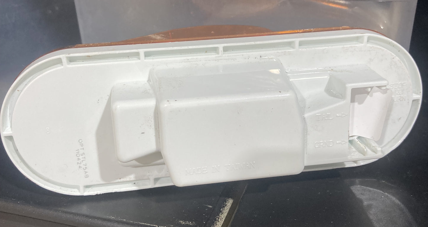LED Amber Mid-ship Turn 6" oval, 9-Diodes