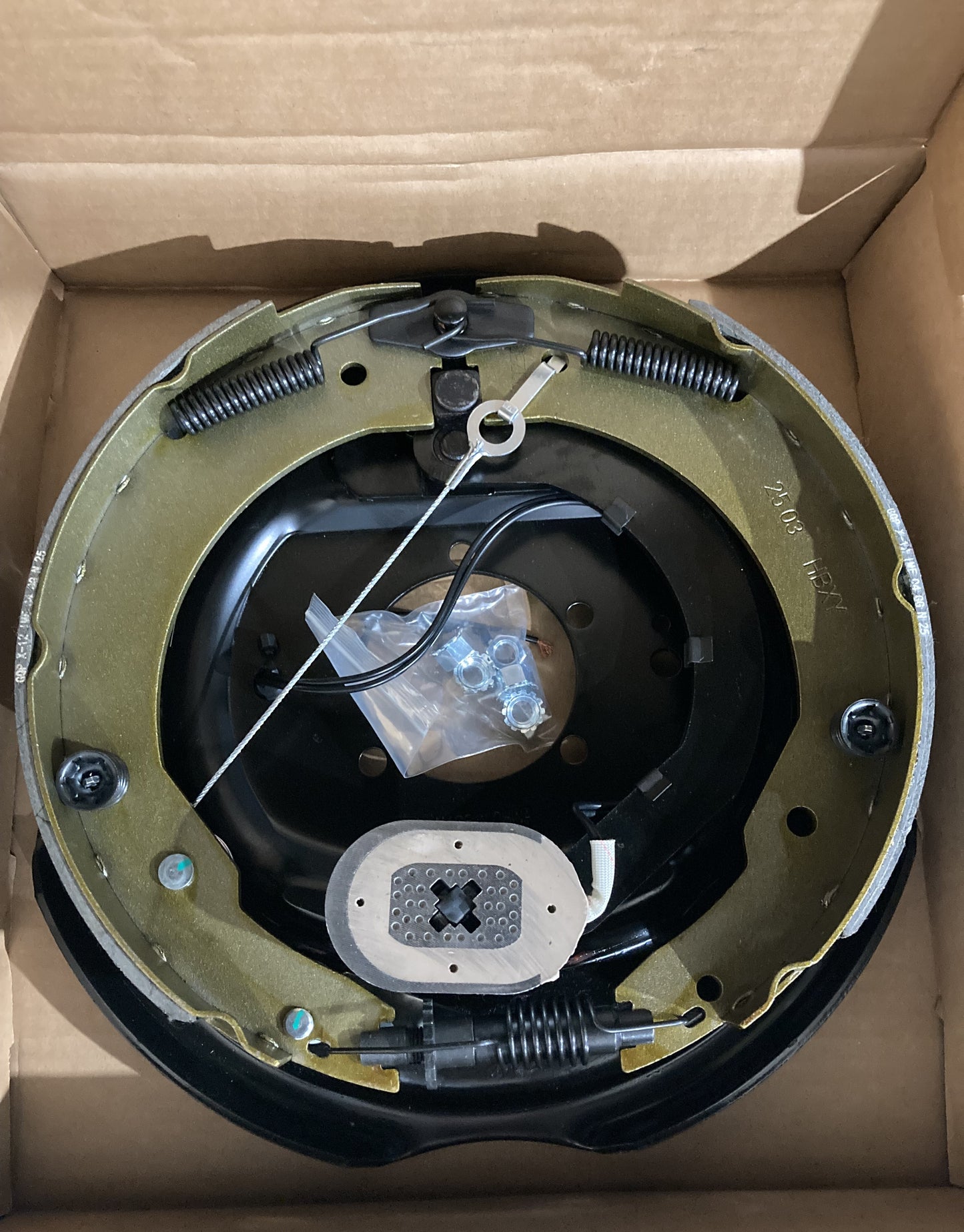 Electric Brake, Self Adjust, 12x2" 7k, RH