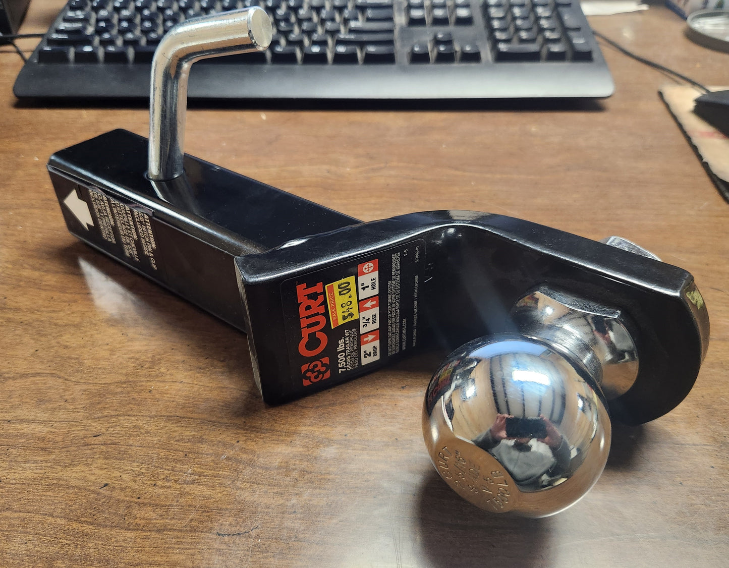 Curt 2-5/16" Ball Hitch 7,500#