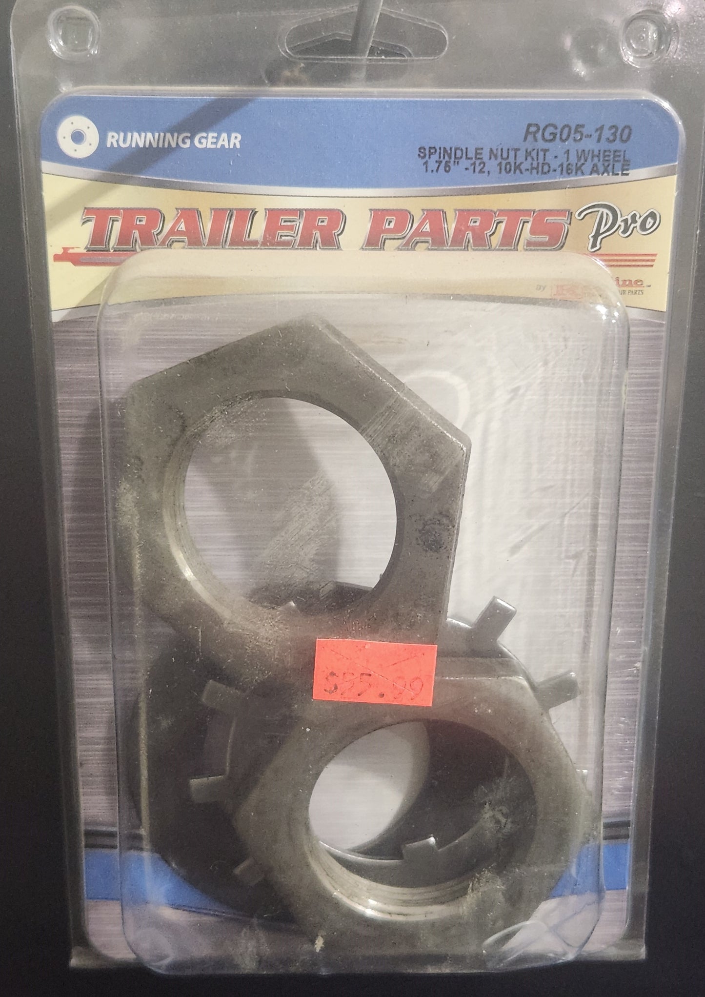 Spindle Nut Kit-1 Wheel. Size 1.76"-12, 10K-HD-16K Axle