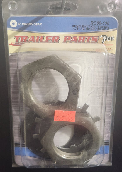 Spindle Nut Kit-1 Wheel. Size 1.76"-12, 10K-HD-16K Axle