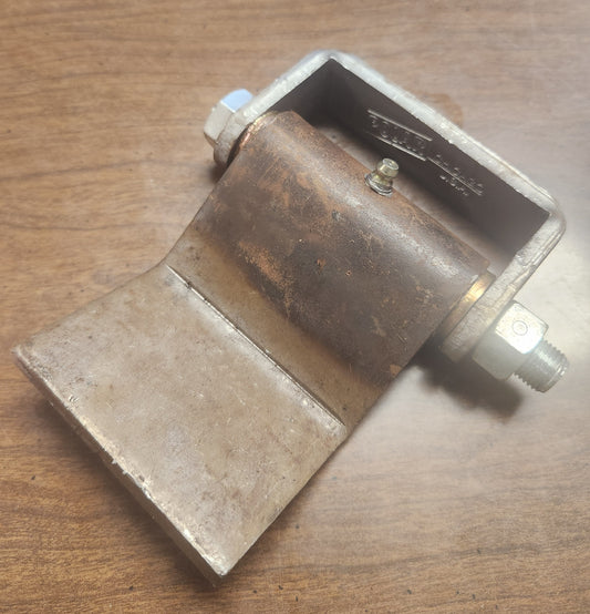 Dump Door Hinge, Weld-On, 1/4 Steel, Offset W/Grease Fitting