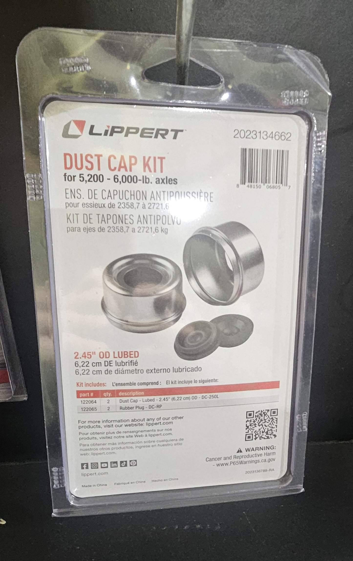 Lippert Dust Cap Kit For 5,200# - 6,000# axels