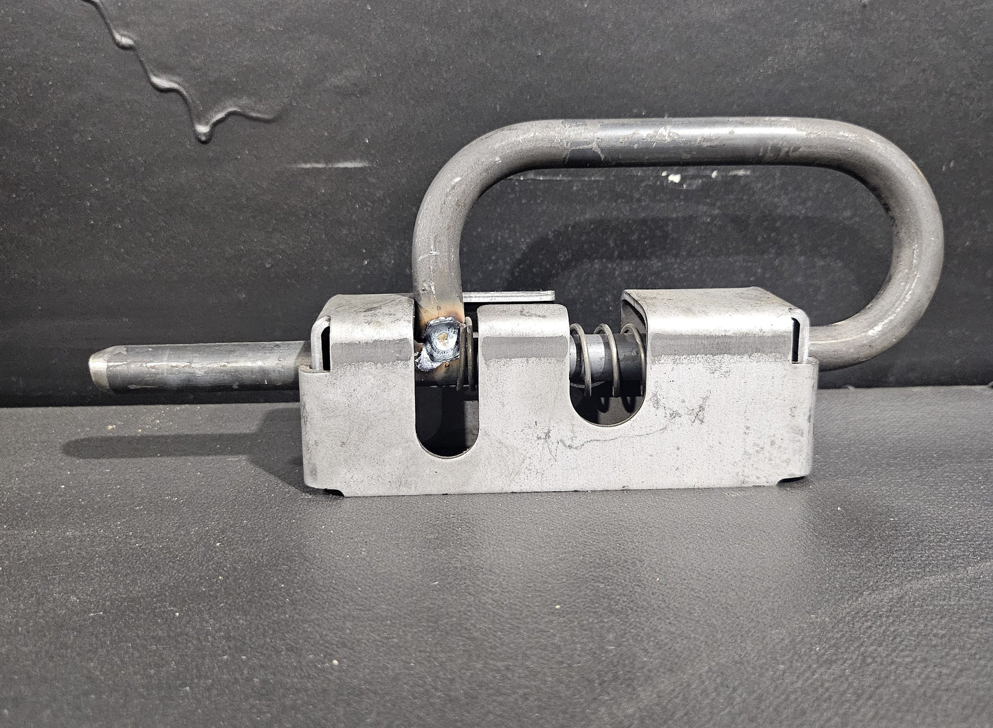 Weld-On, Spring-Loaded, Gate Latch for for Utility, and Equipment Trailers