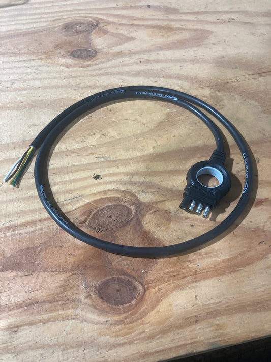 48"in Easy Pull 4-Flat Dexter Trailer End plug