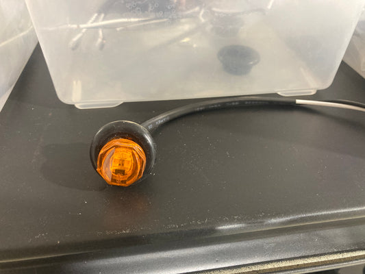 3/4 Amber LED Light Round